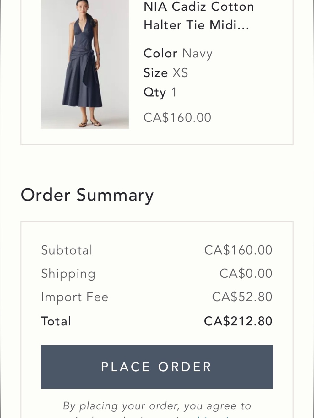 Anthro NIA Cadiz Cotton Halter Tie Midi Dress - Picture 11 of 11